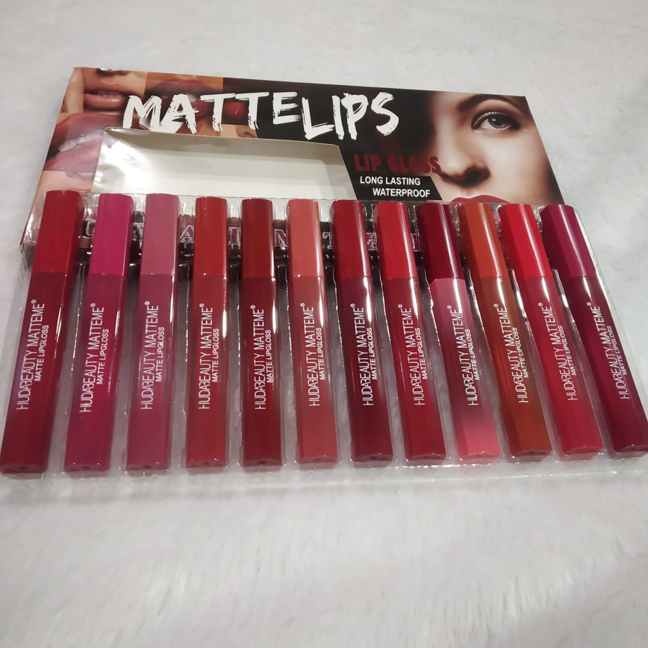 Huda Beauty Matte Lipstick Set Of 12 order onlinecakegift.in
